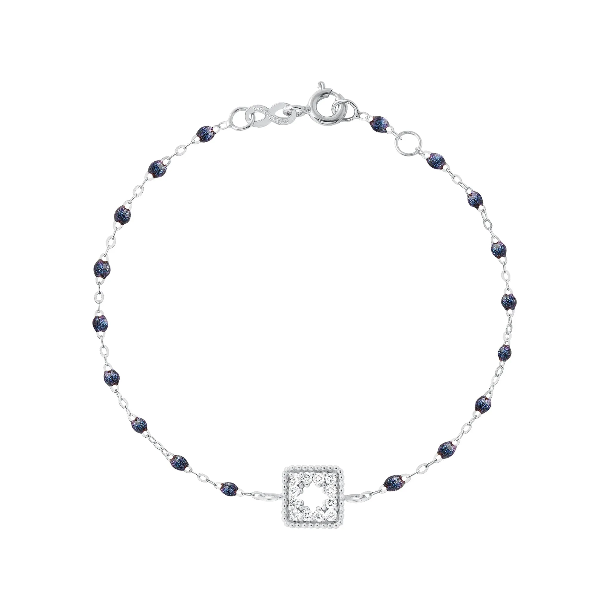 Classic Gigi Midnight Treasure Bracelet, White Gold, 6.7"