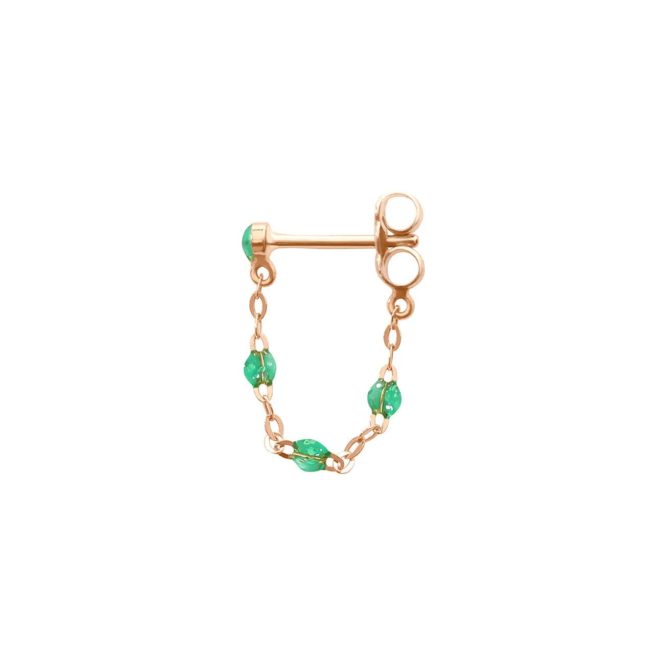 Classic Gigi Mint earrings, Rose Gold