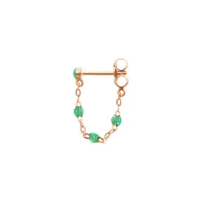 Classic Gigi Mint earrings, Rose Gold