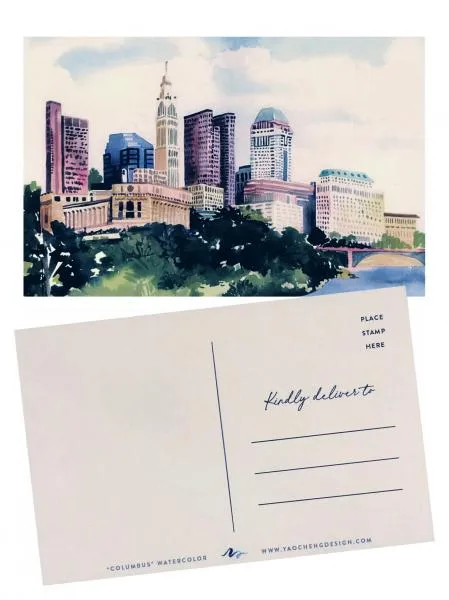 Columbus Postcard