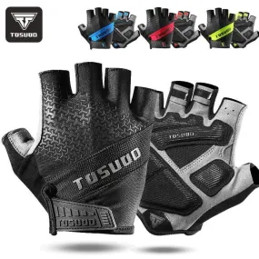 Cycling Bike Half Finger Non-slip Gloves Shockproof Summer Breathable MTB Road Bicycle Gloves Men Women Cycling Equipment