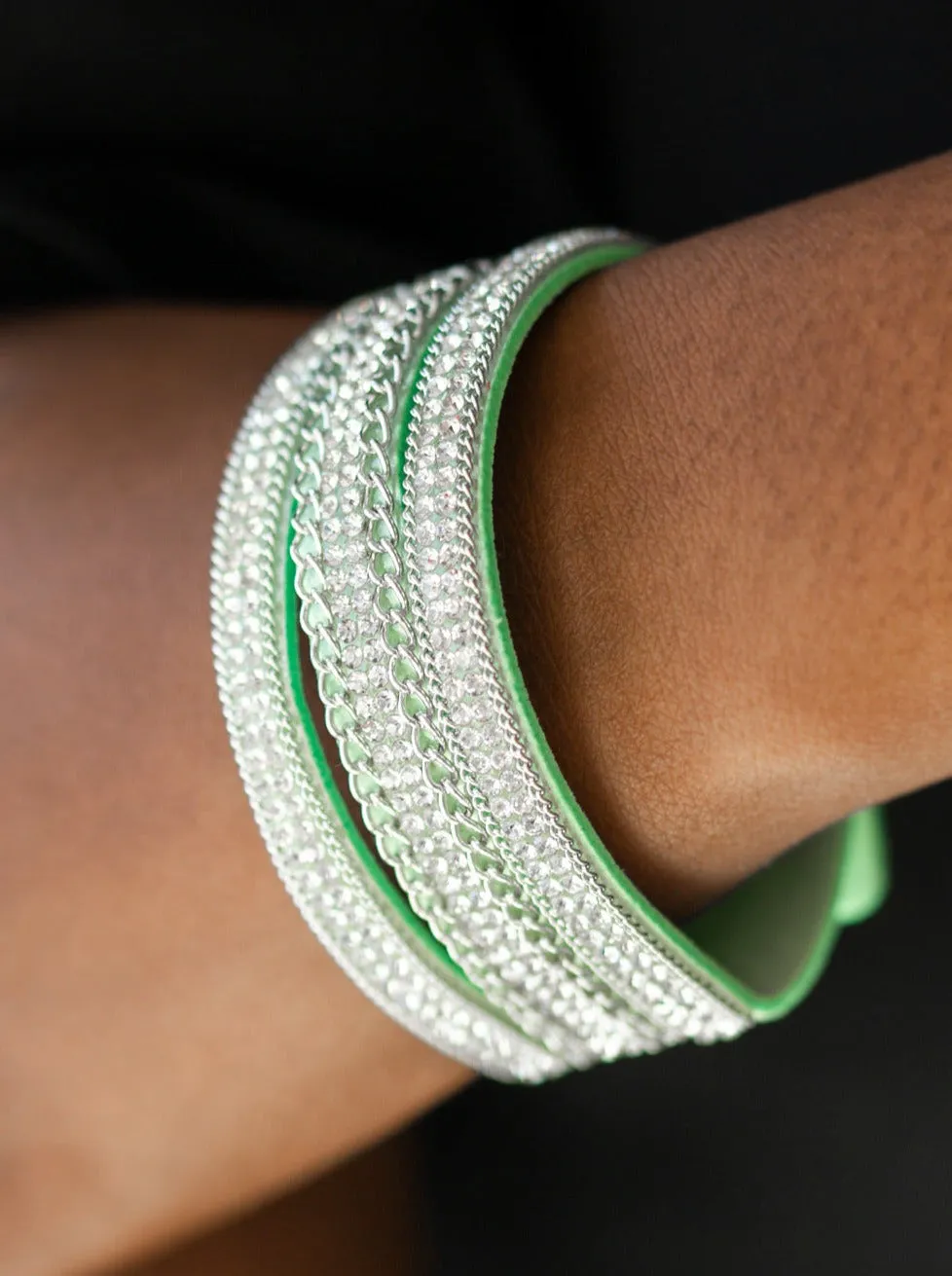 Dangerously Drama Queen Green Bracelet