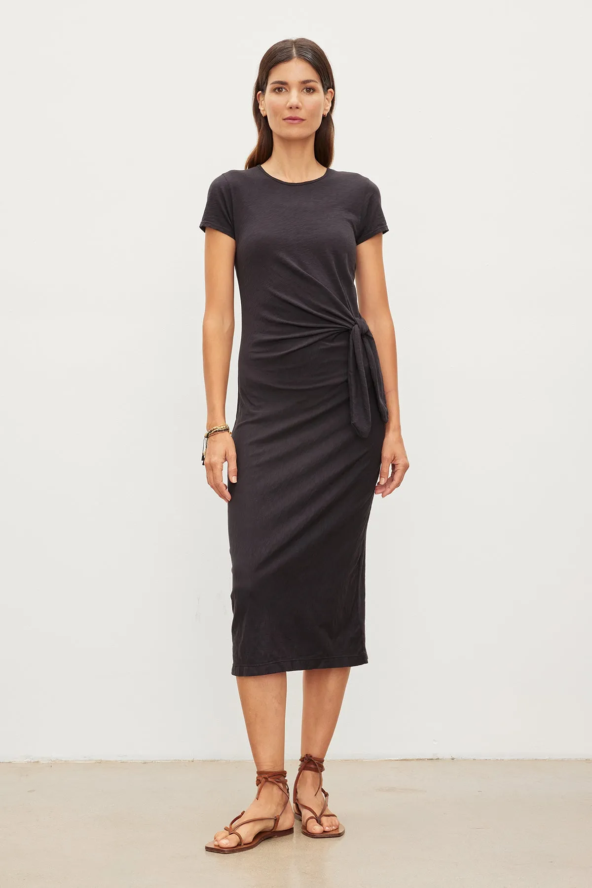 DARCY COTTON SLUB MIDI DRESS