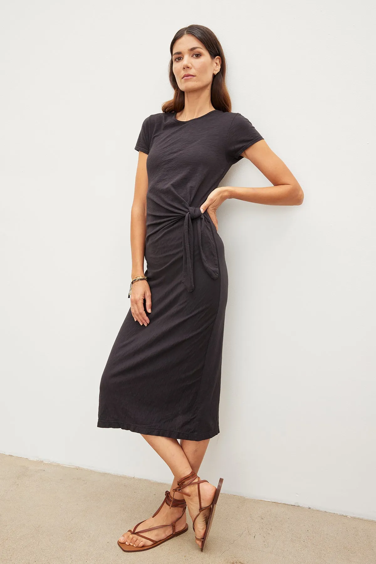 DARCY COTTON SLUB MIDI DRESS