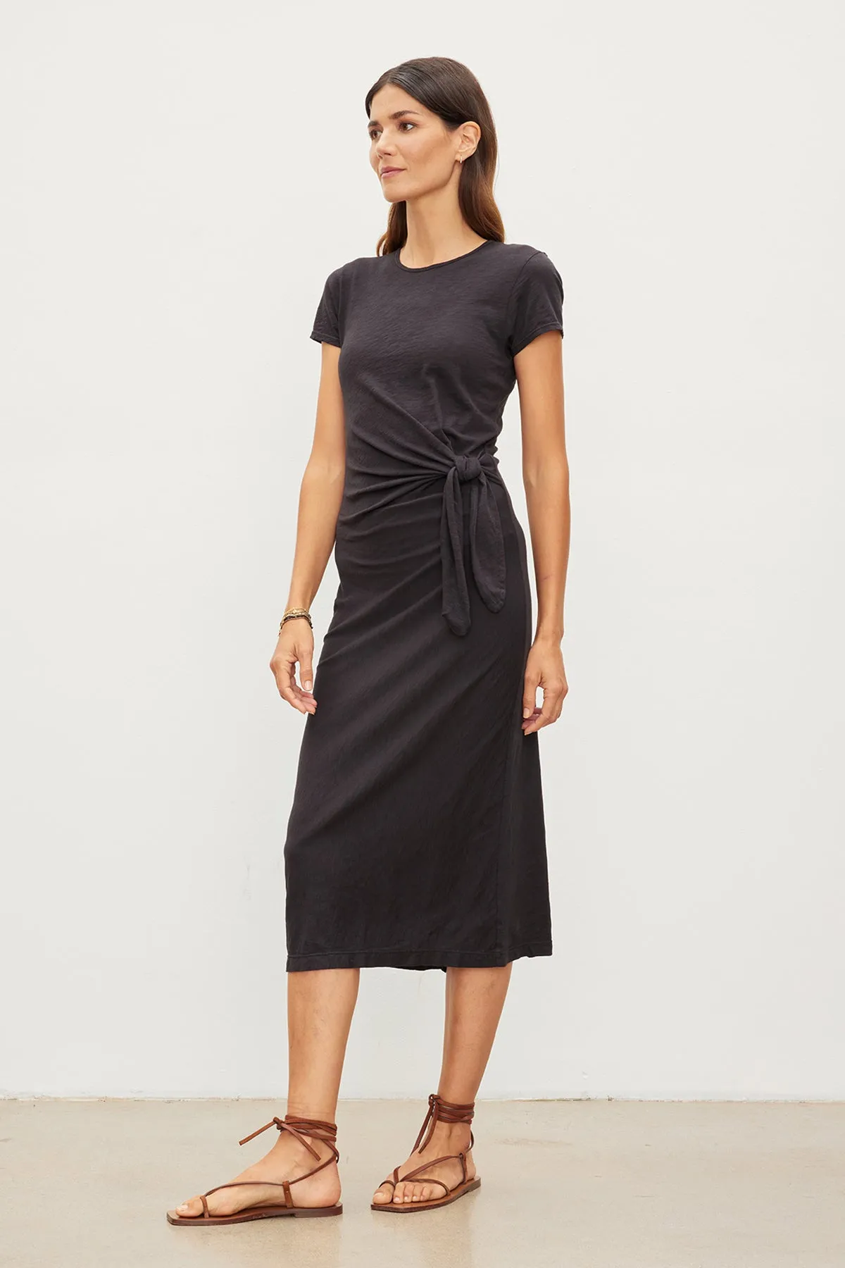 DARCY COTTON SLUB MIDI DRESS