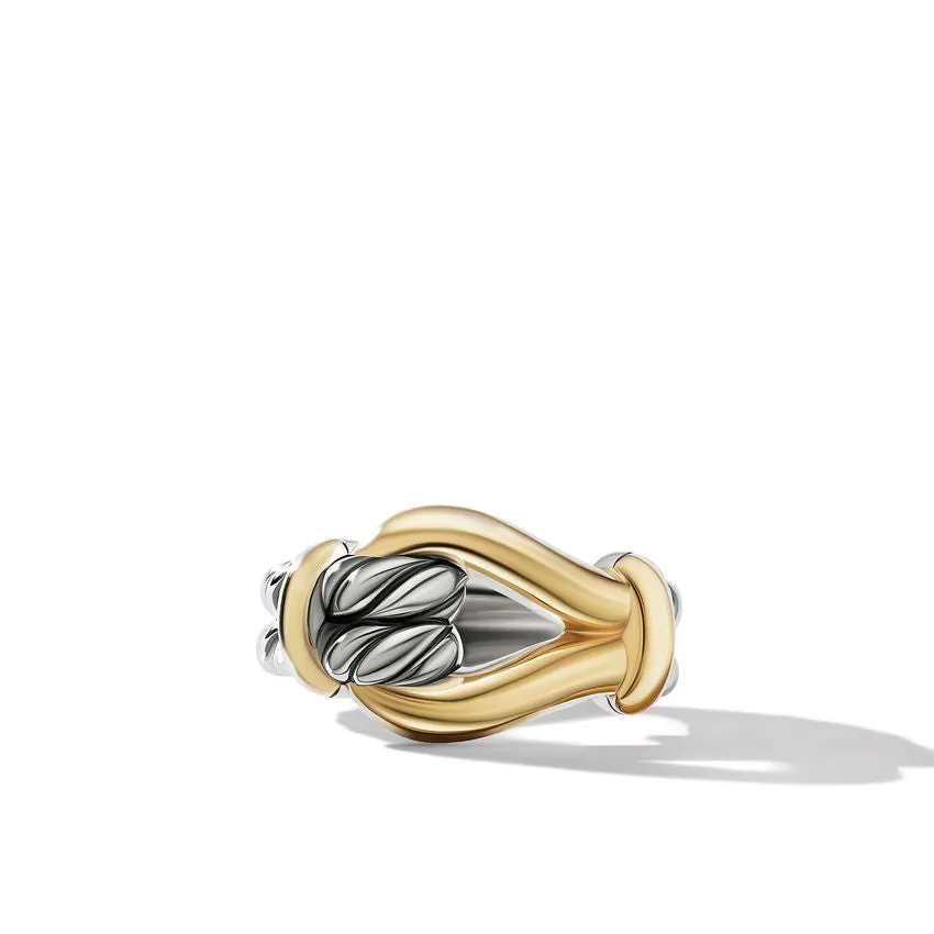 David Yurman Thoroughbred Loop Ring with 18K Yellow Gold 13MM