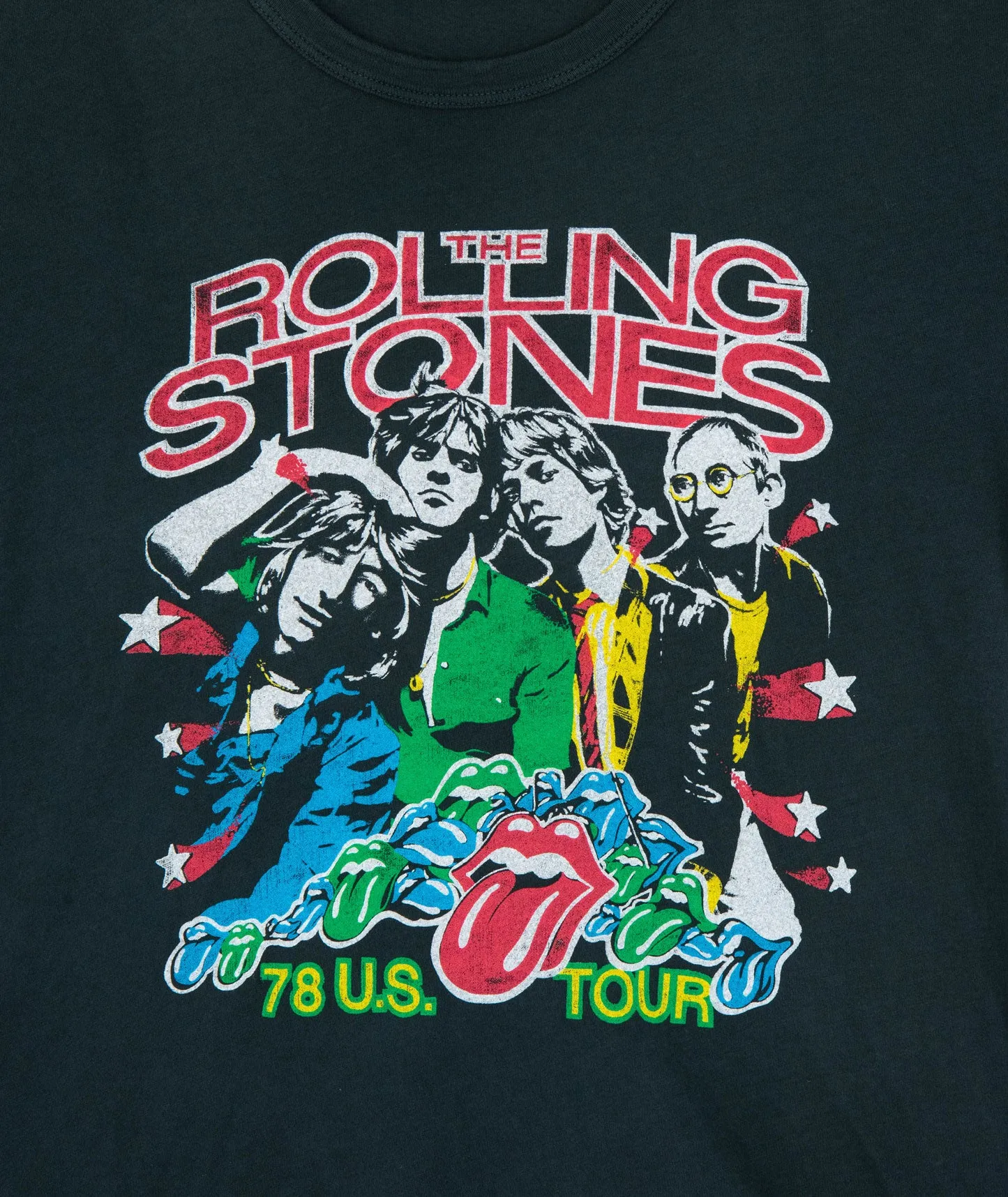 Daydreamer Women Rolling Stones 78 US Tour Ringer Tee