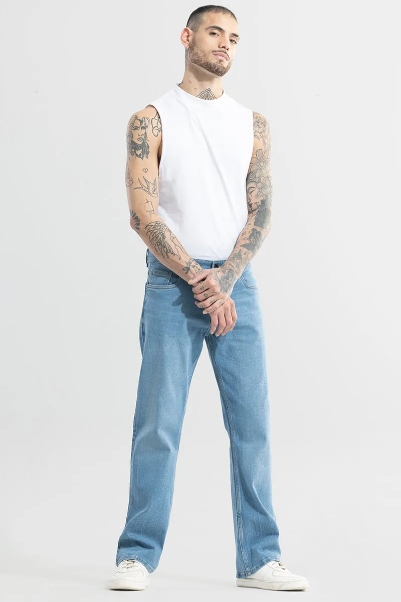 Dazzle Ocean Blue Bootcut Jeans