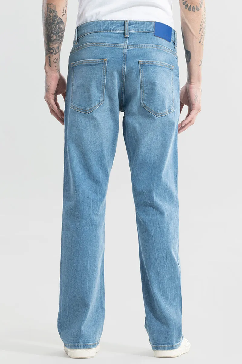 Dazzle Ocean Blue Bootcut Jeans