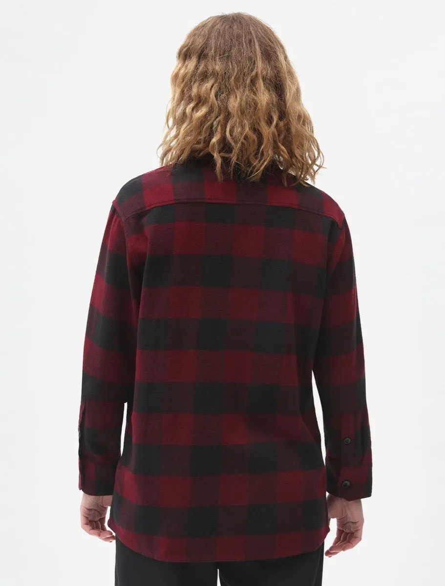 Dickies Unisex checked shirt New Sacramento DK0A4XDZMR maroon 