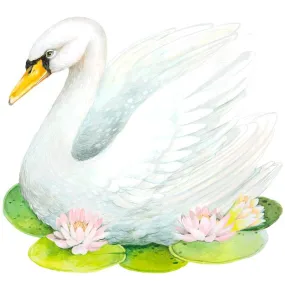 Die-Cut Fabulous Swan Placemat