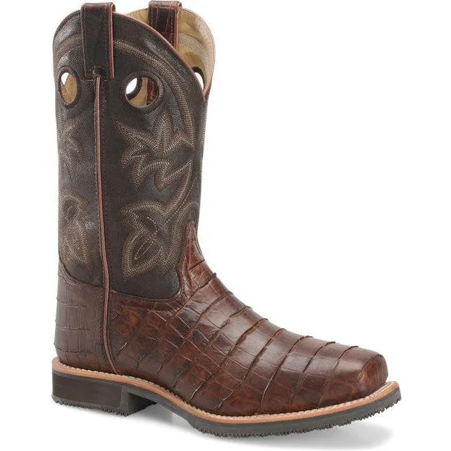 Double H Men's Wayne 12" Steel Toe Western Work Boot - Brown - DH5225