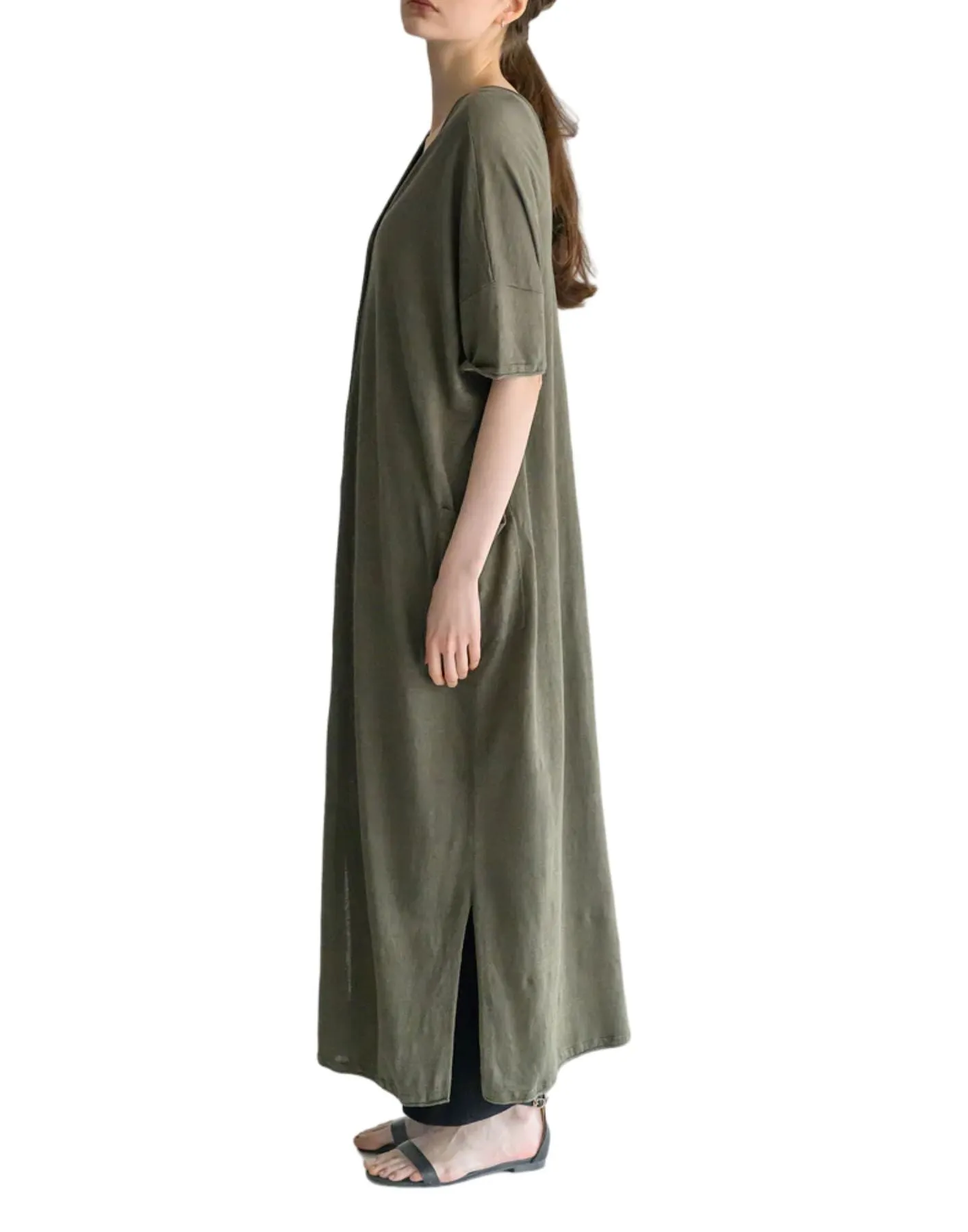 Dress for woman CT24135 KHAKI C.T. plage