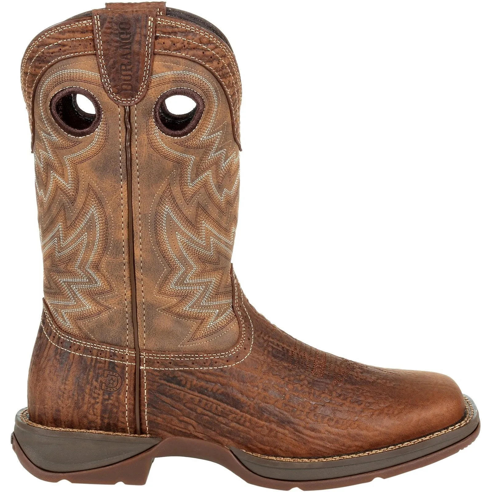 Durango Men's Rebel 11" Square Toe Western Boot- Trail Brown - DDB0271