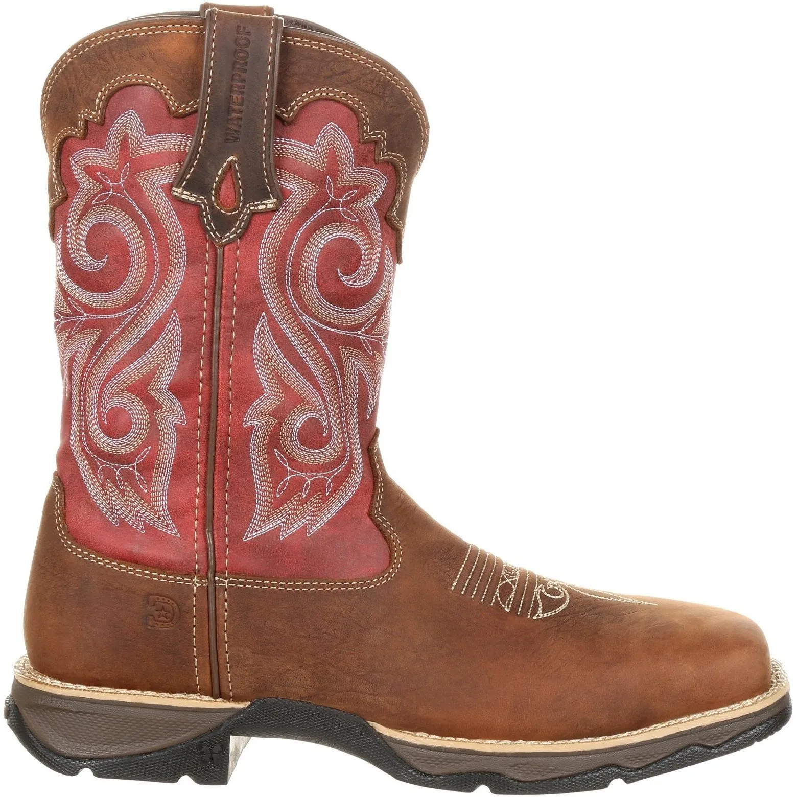 Durango Women's Lady Rebel 10" Comp Toe WP Western Work Boot - DRD0220