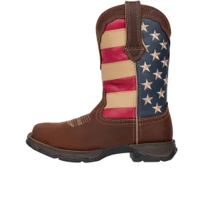 Durango Womens Lady Rebel Steel Toe Brown Union Flag