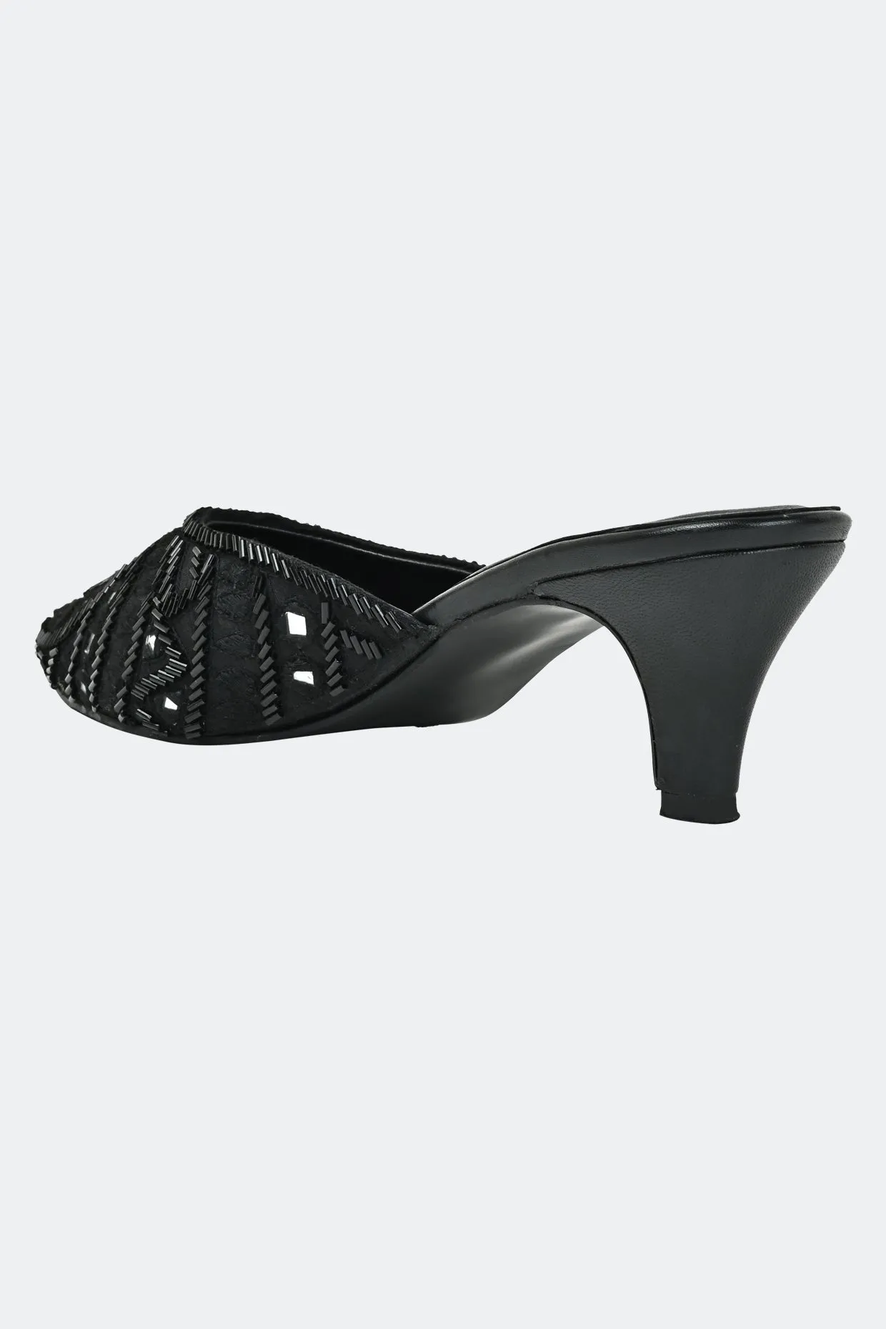 Elegance Noir Kitten Heels For Women