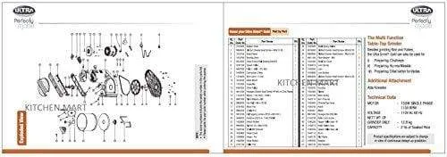 Elgi Ultra Grind Plus Gold 2-Litre Table Top Wet Grinder 110volts with Atta Kneader (For use in USA and Canada only) with Kitchen Mart Paniyarakal 7 Pits U.S EDITION