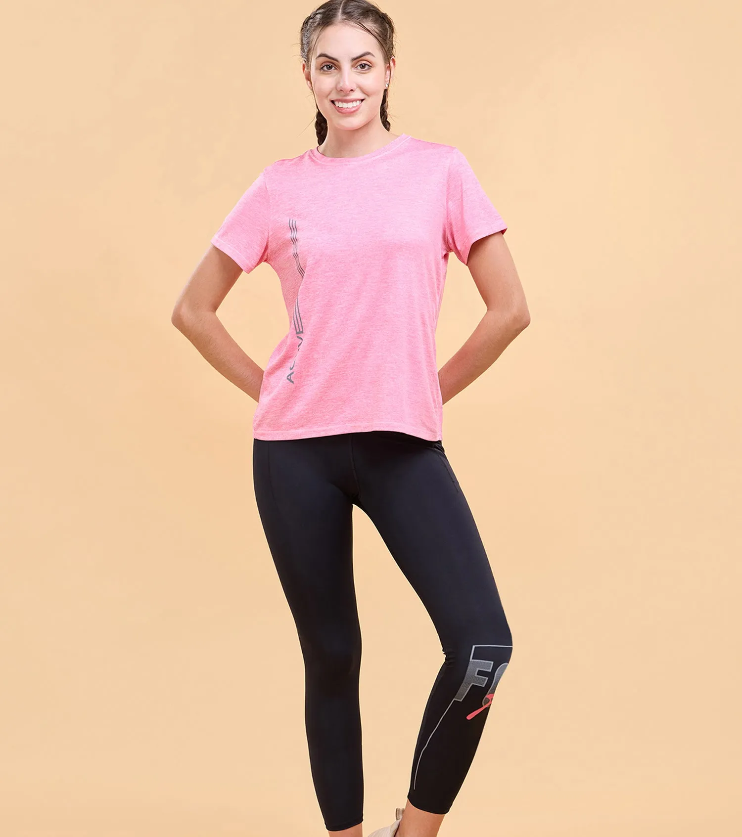 Enamor A606 Calm Legging - Dry Fit High Waist Basic Workout Leggings for Active Comfort