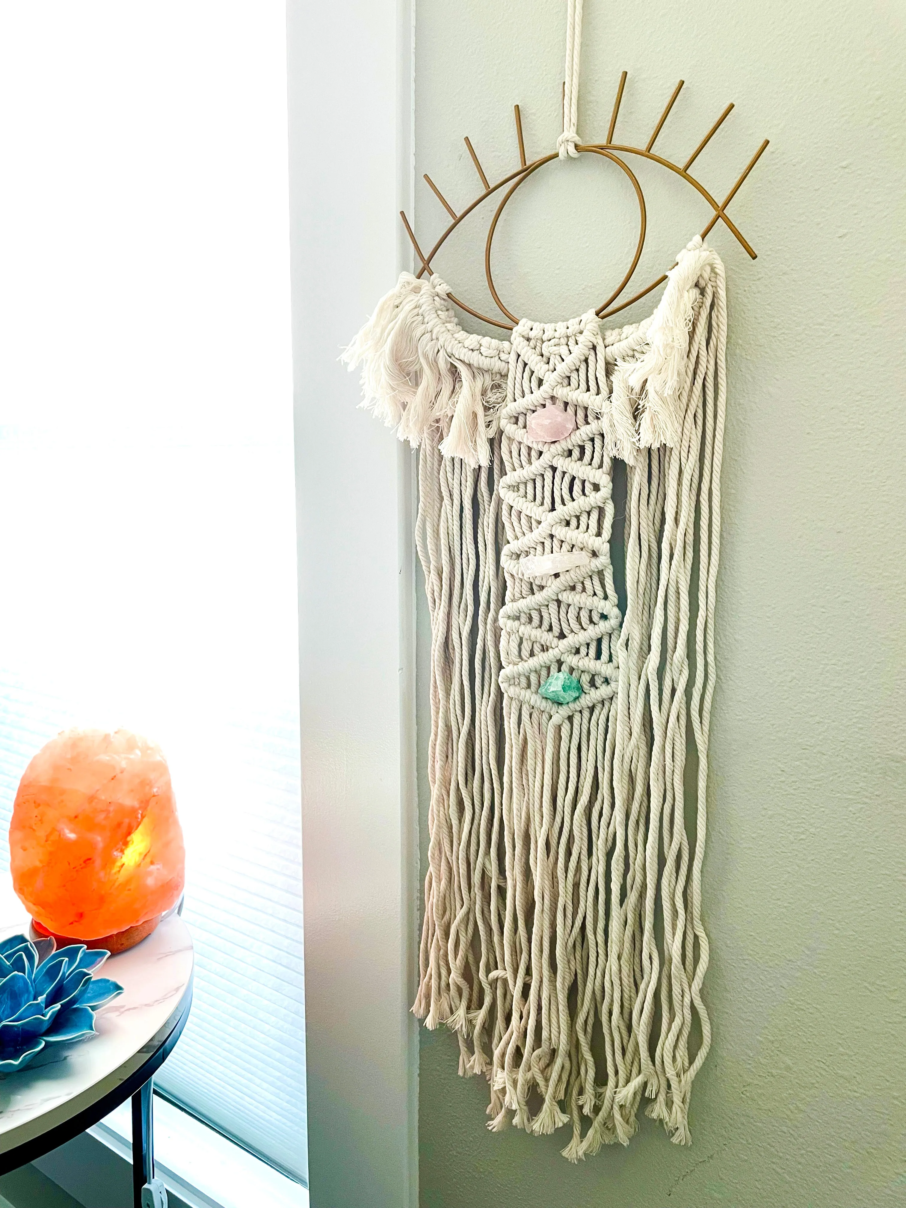 Evil Eye Macrame Dreamcatcher