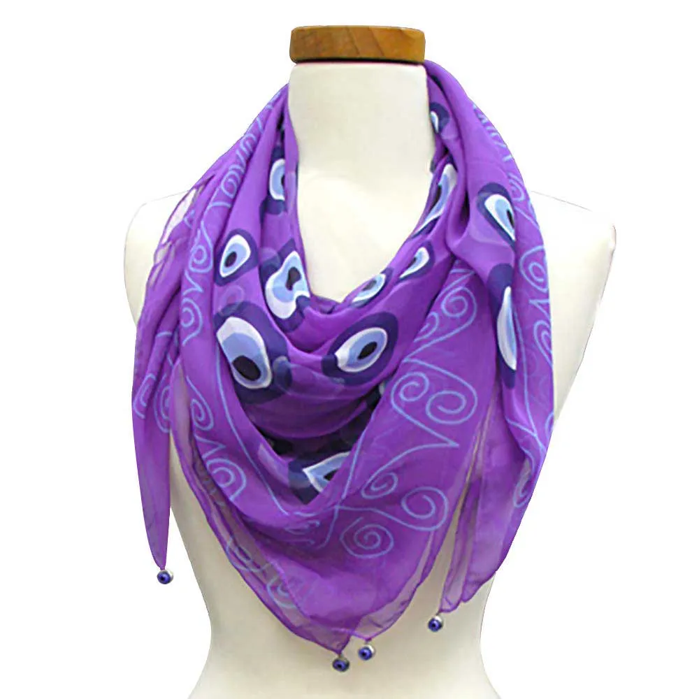 Evil Eye Print Scarf