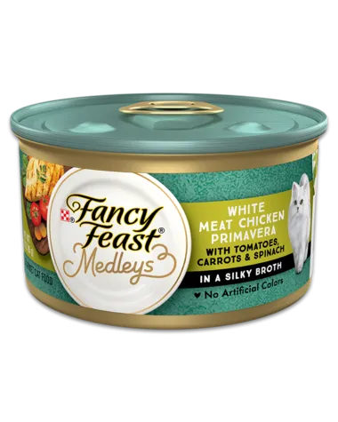 Fancy Feast Elegant Medleys White Meat Chicken Primavera Canned Cat Food