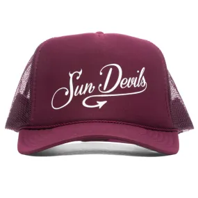 Feature x ASU SD Script Trucker - Maroon