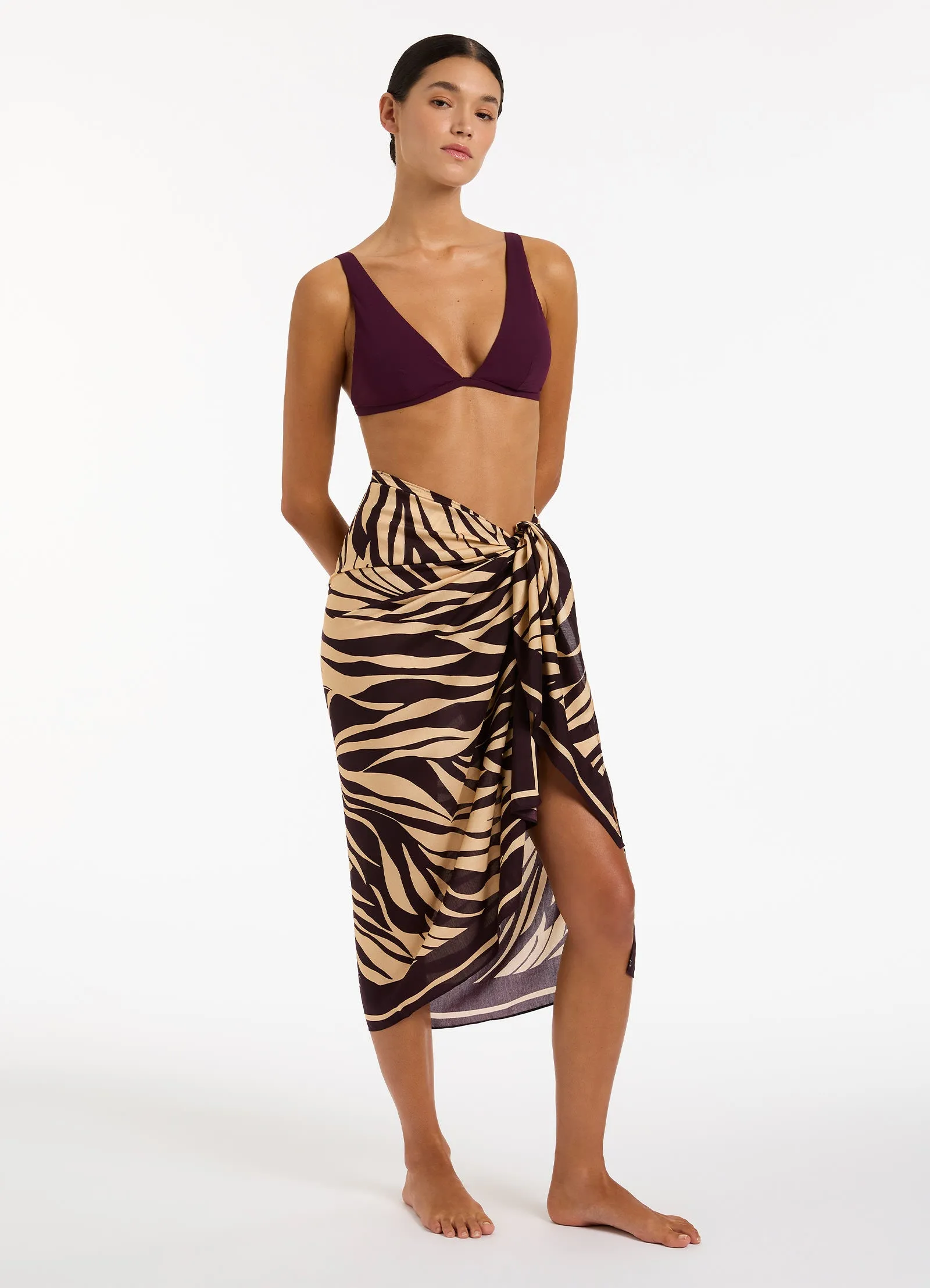 Fine Lines Sarong  - Port