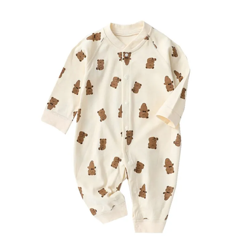 Fun and Cozy Cartoon Bear Romper