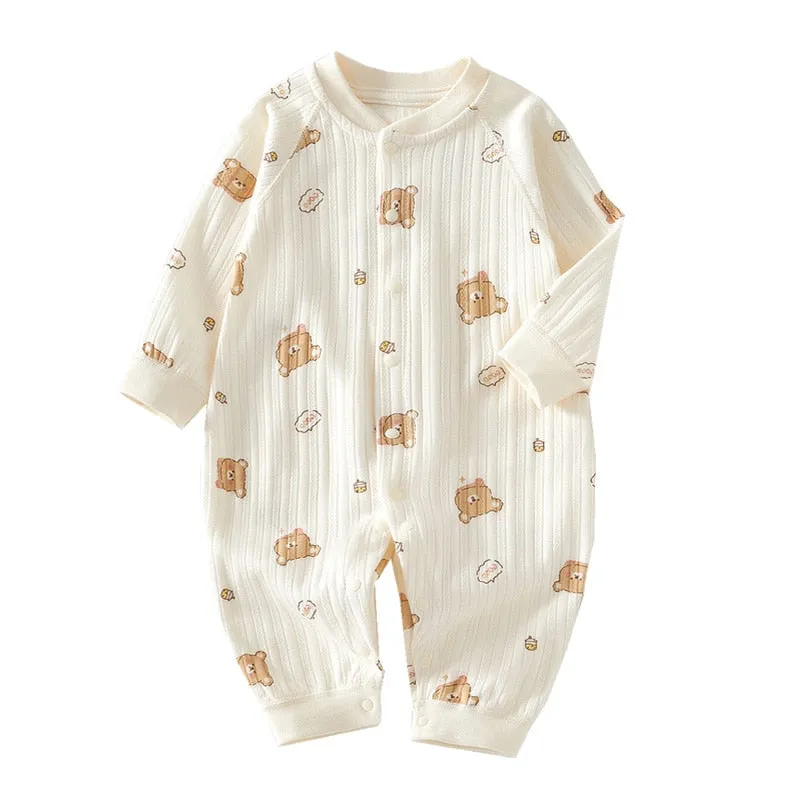 Fun and Cozy Cartoon Bear Romper