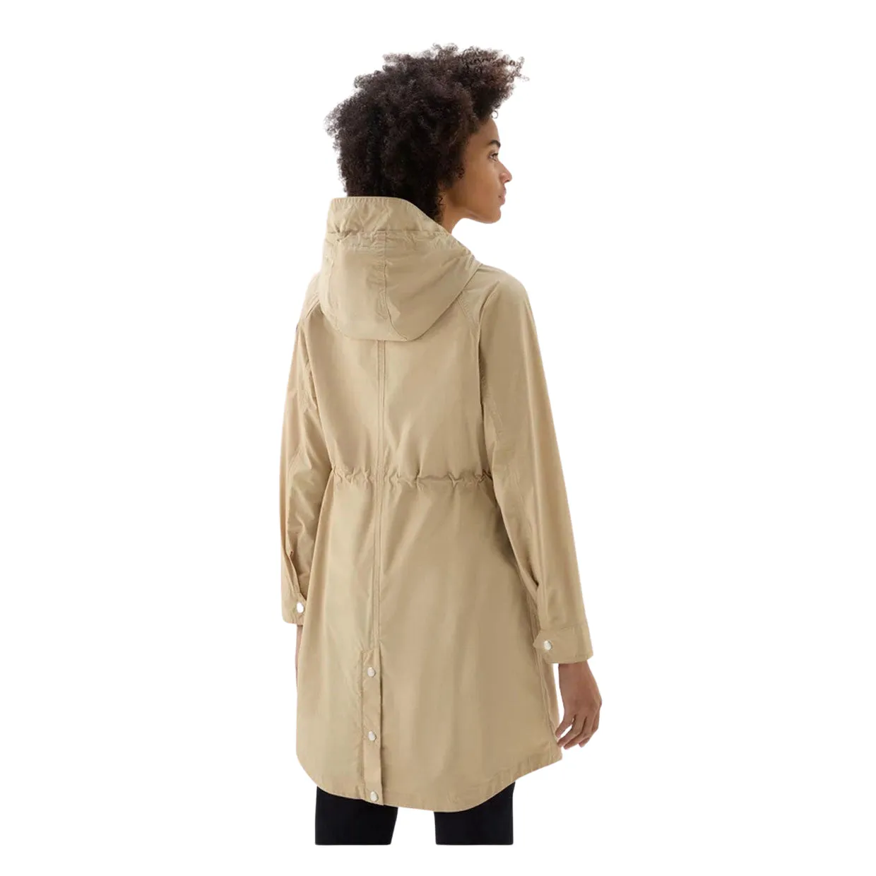 Giubbino Donna Woolrich Long Summer Parka Beige