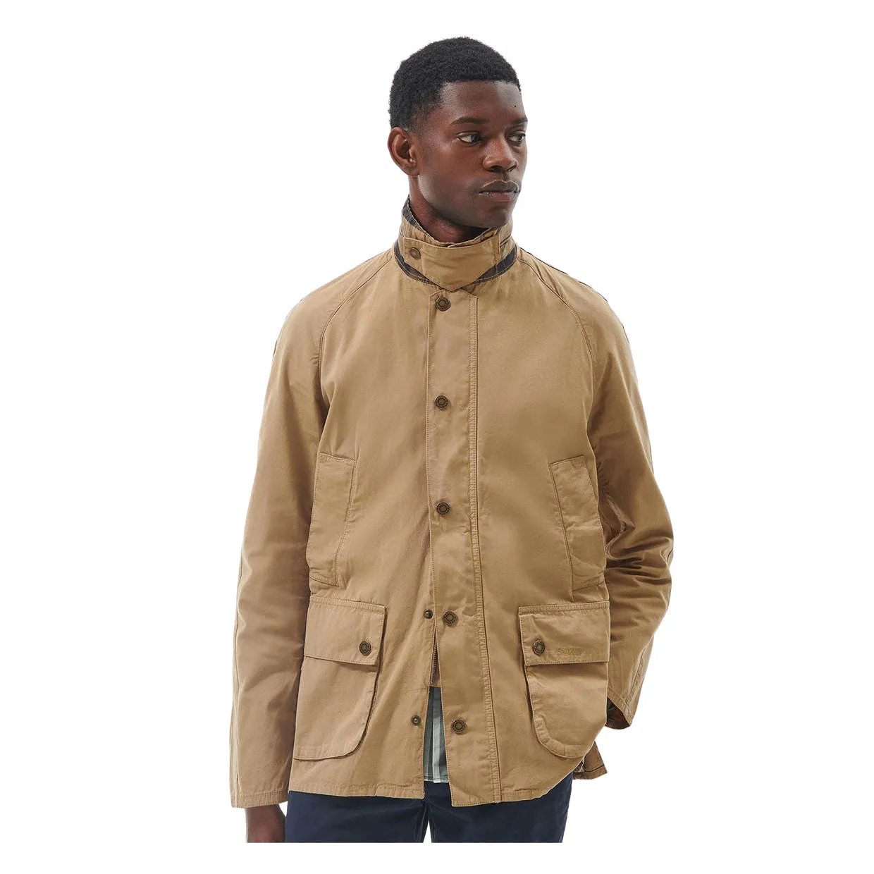 Giubbino Uomo Barbour Ashby Casual Beige