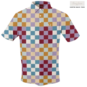 Golf Multi Checker Men's Polo