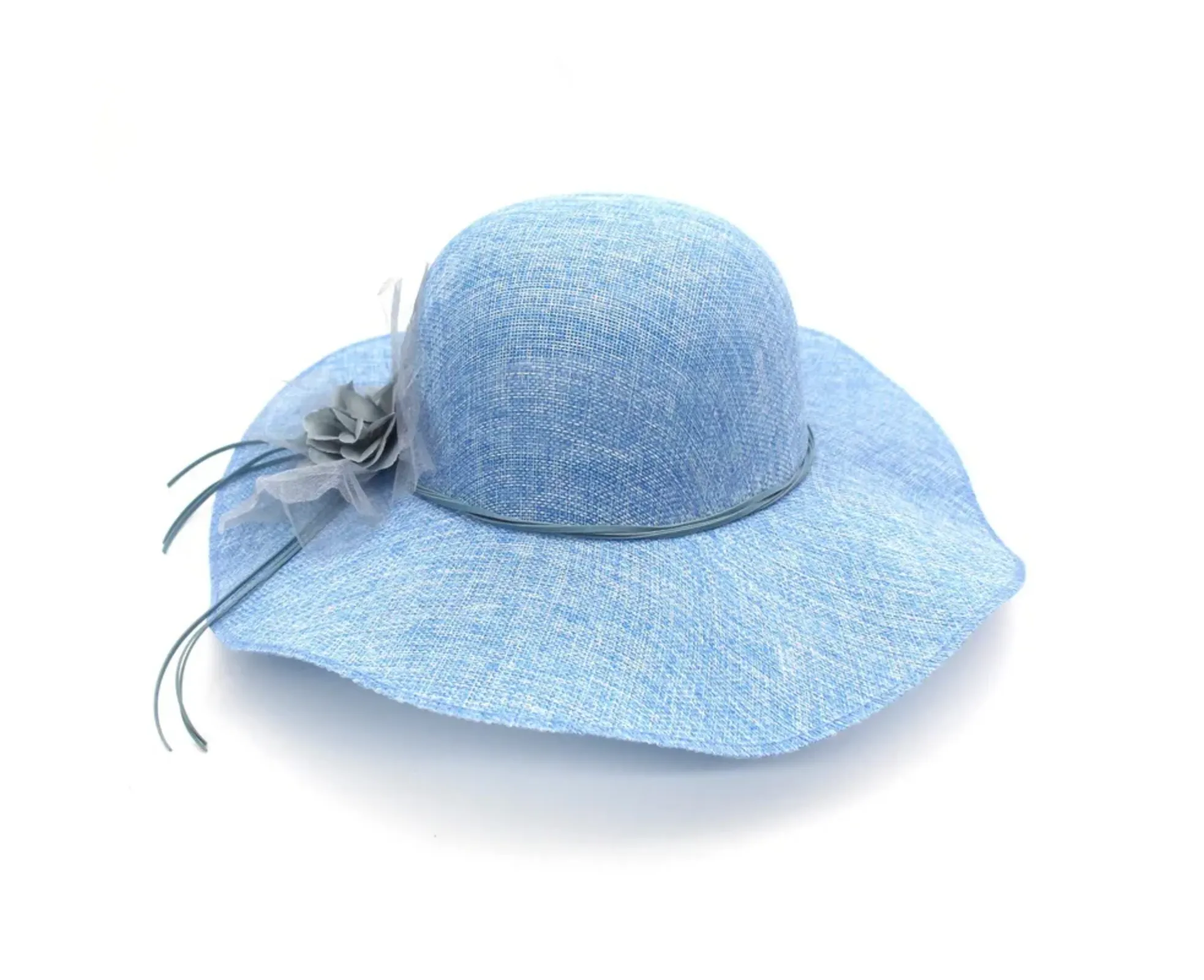 Hat Drag Linen (Blue), Color -