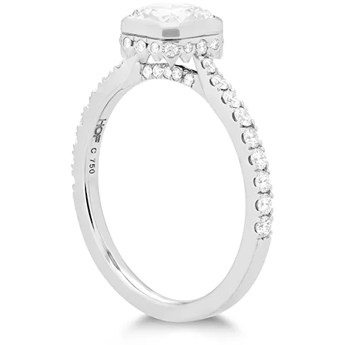 Hearts On Fire Deco Chic Dream Bezel Diamond Engagement Ring