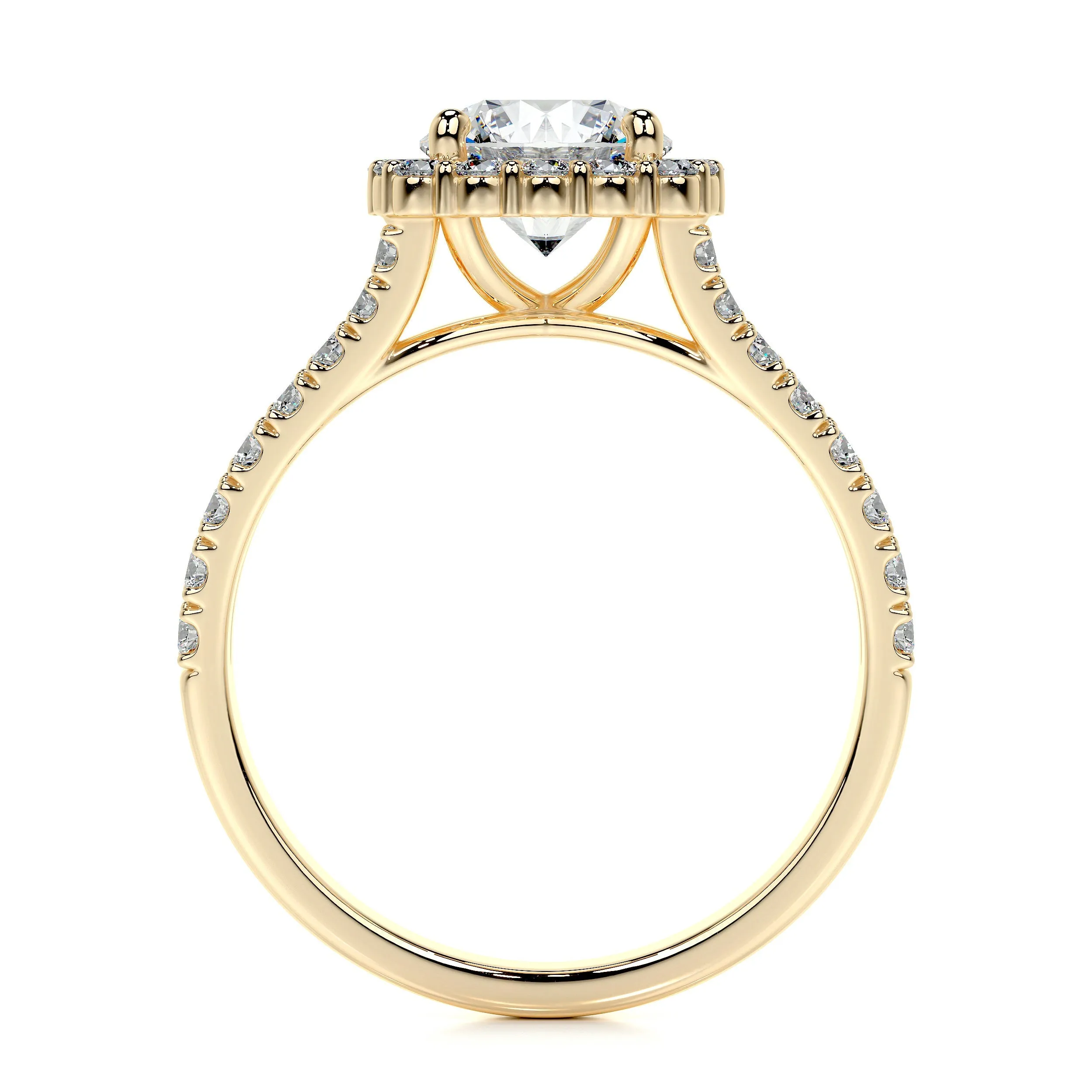 Hilary Lab Grown Diamond Ring -18K Yellow Gold