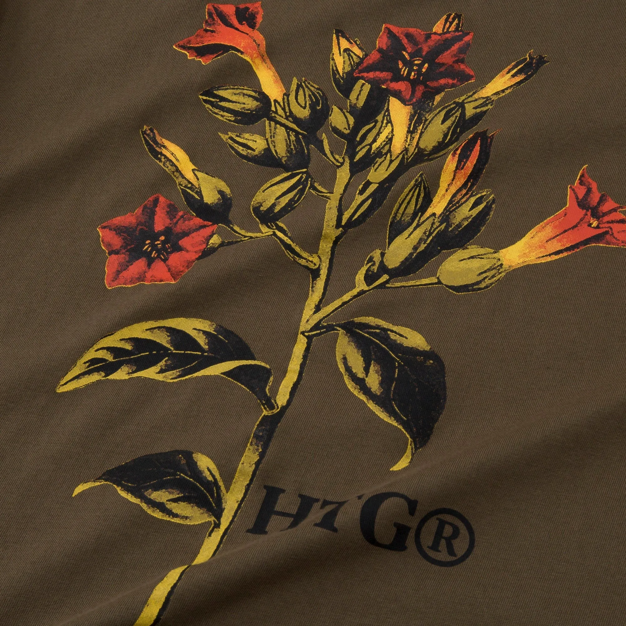 Honor The Gift Mens Tobacco Flower SS Tee