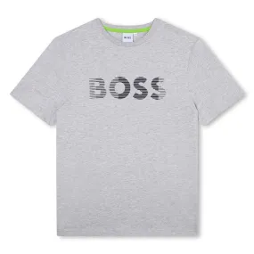 Hugo Boss Boys Grey T-Shirt _J45000-A32