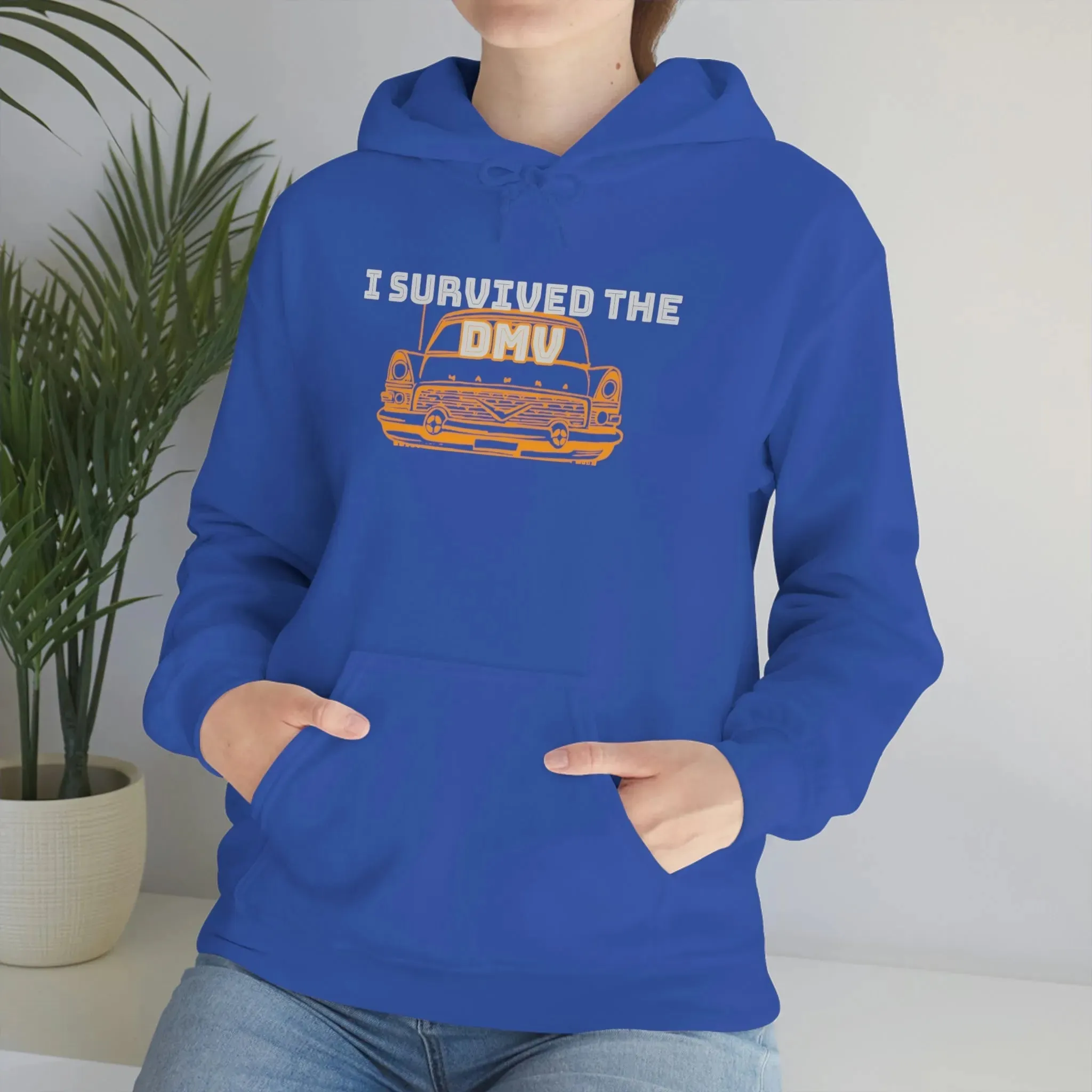 I Survived The DMV Unisex Heavy Blend™ Hooded Sweatshirt