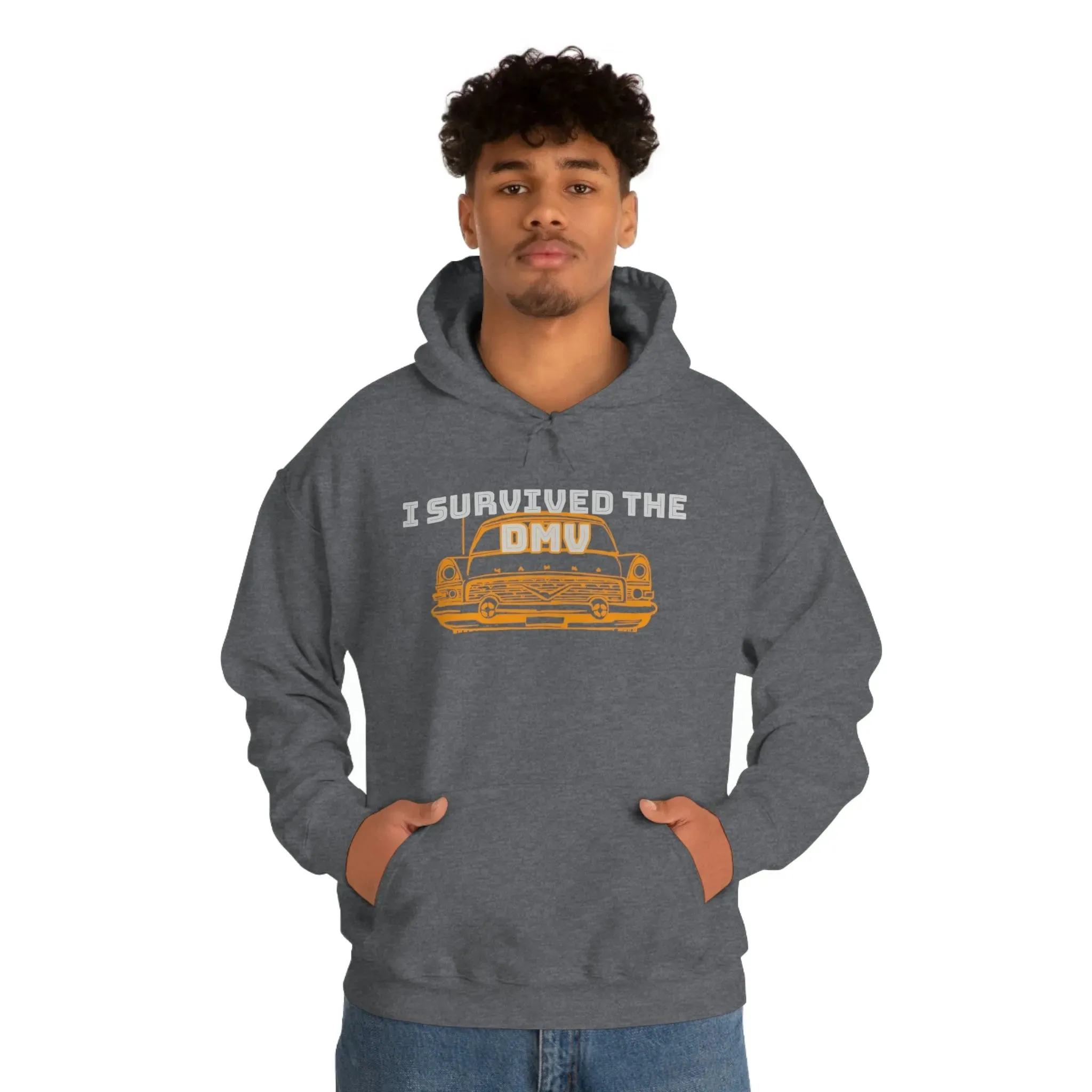 I Survived The DMV Unisex Heavy Blend™ Hooded Sweatshirt