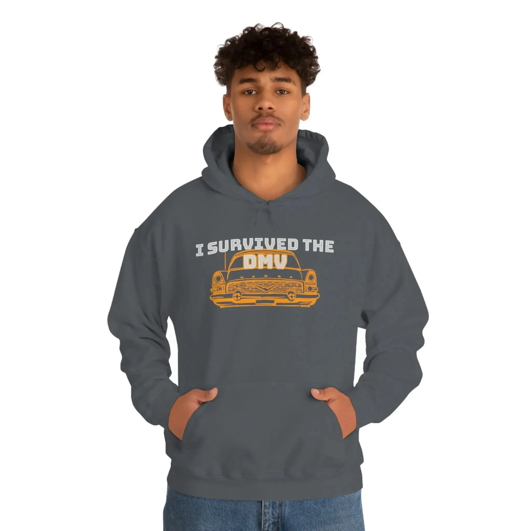 I Survived The DMV Unisex Heavy Blend™ Hooded Sweatshirt