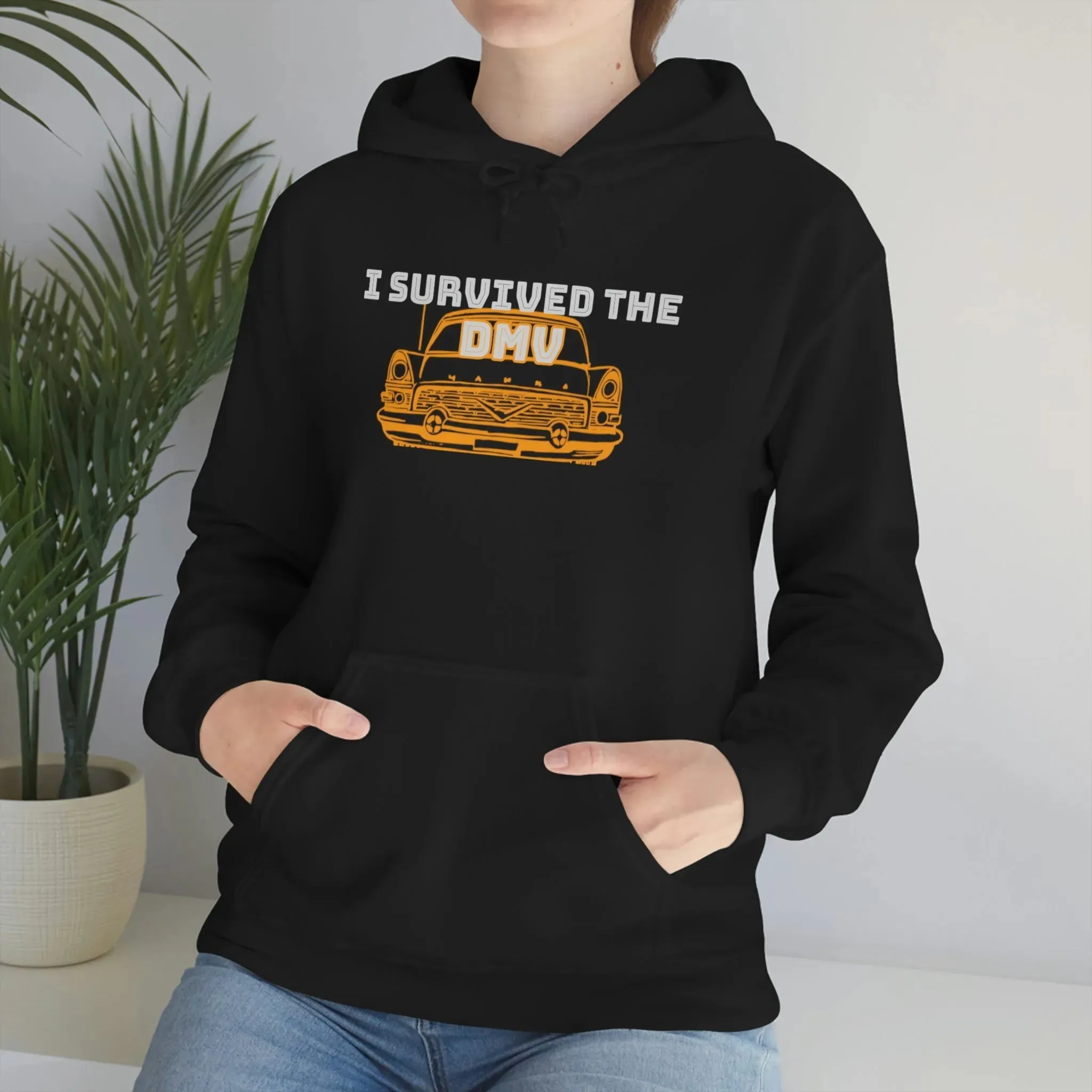 I Survived The DMV Unisex Heavy Blend™ Hooded Sweatshirt