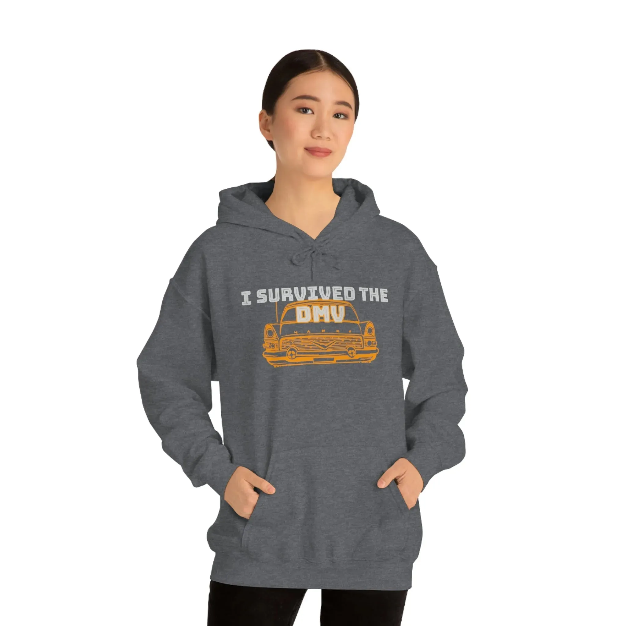 I Survived The DMV Unisex Heavy Blend™ Hooded Sweatshirt