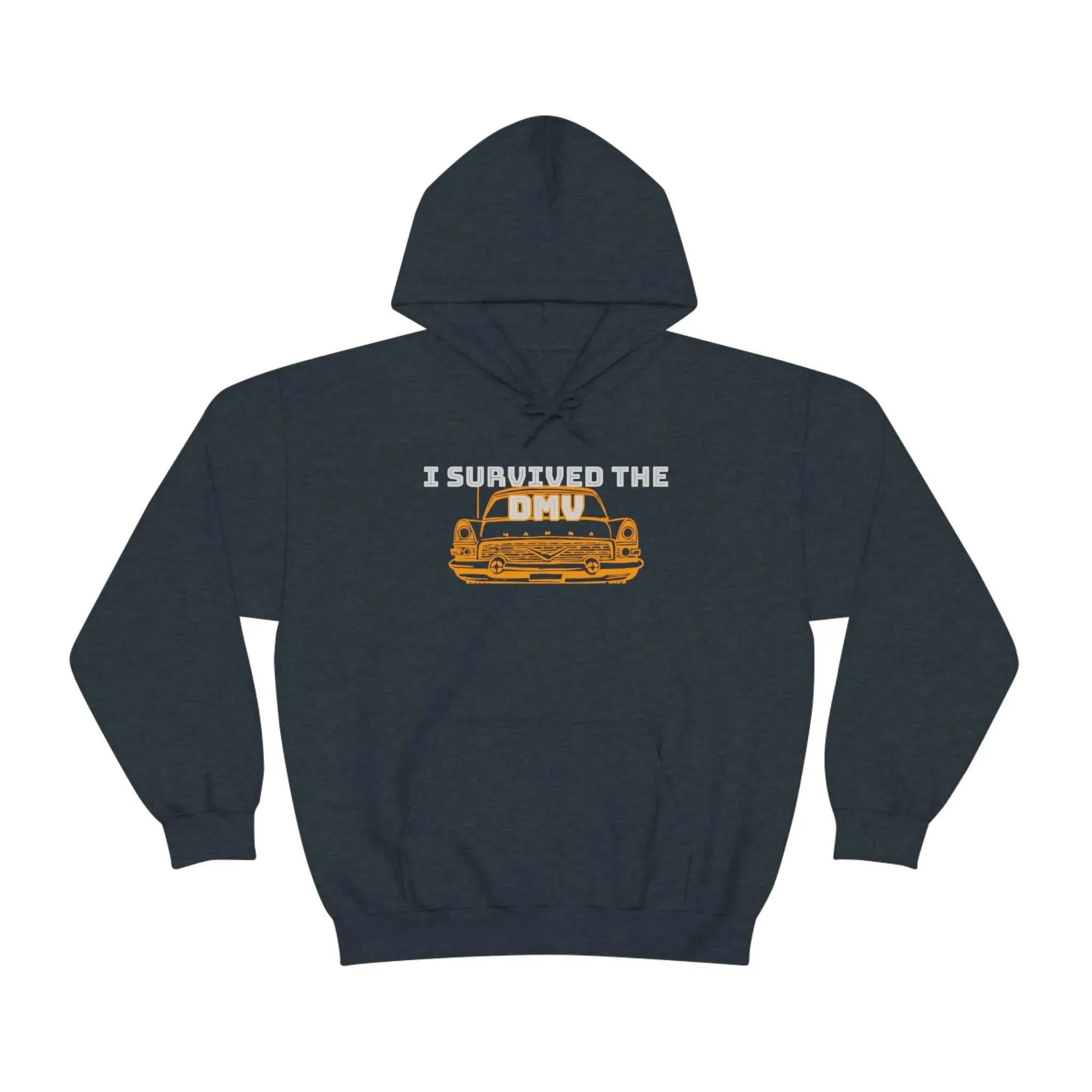 I Survived The DMV Unisex Heavy Blend™ Hooded Sweatshirt