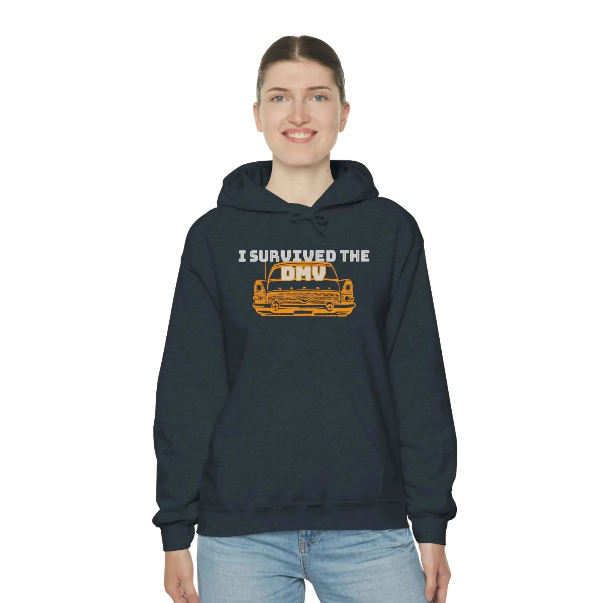 I Survived The DMV Unisex Heavy Blend™ Hooded Sweatshirt