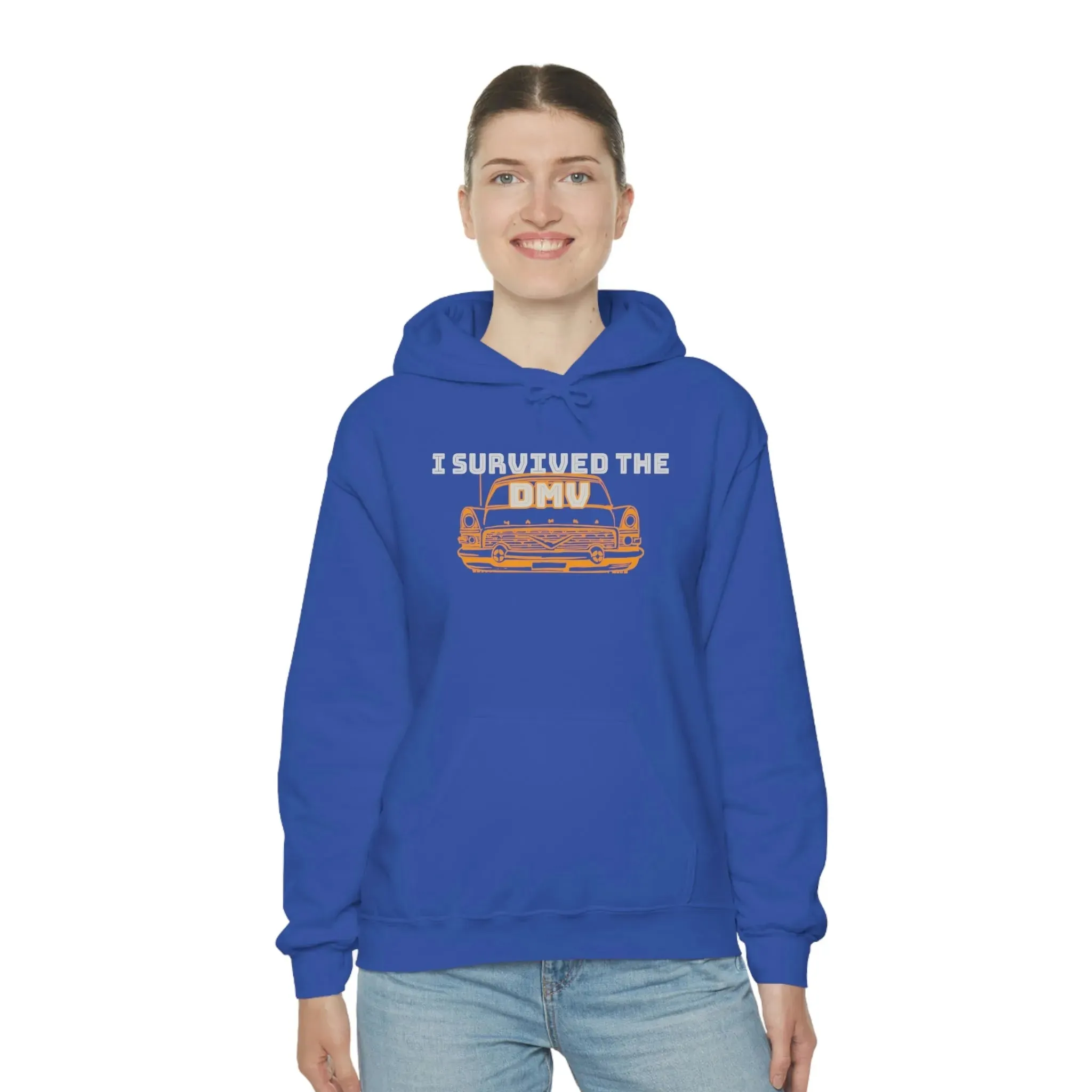 I Survived The DMV Unisex Heavy Blend™ Hooded Sweatshirt