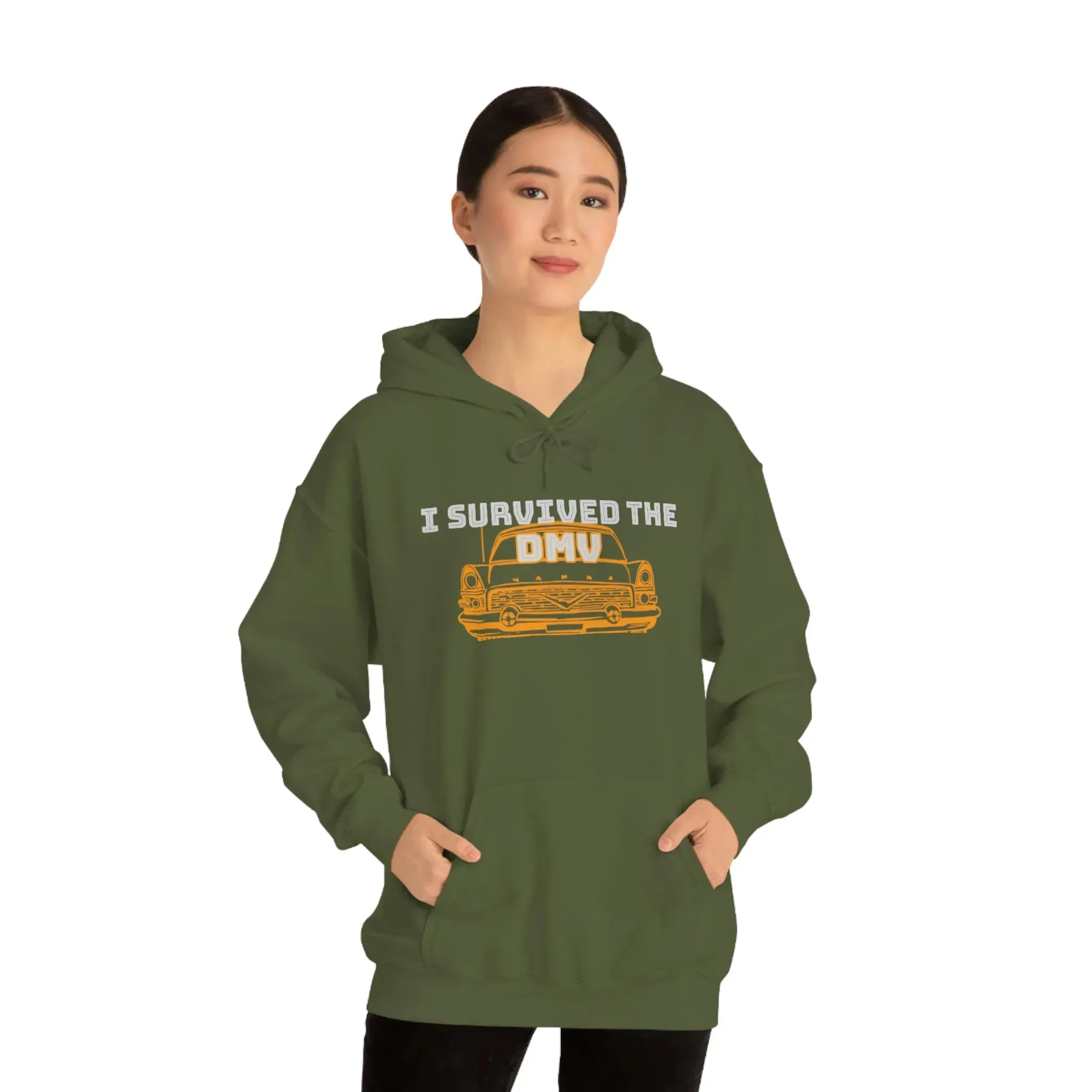 I Survived The DMV Unisex Heavy Blend™ Hooded Sweatshirt