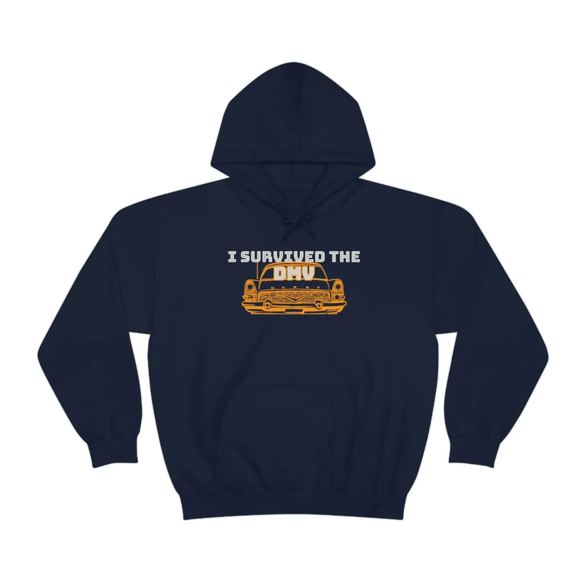 I Survived The DMV Unisex Heavy Blend™ Hooded Sweatshirt