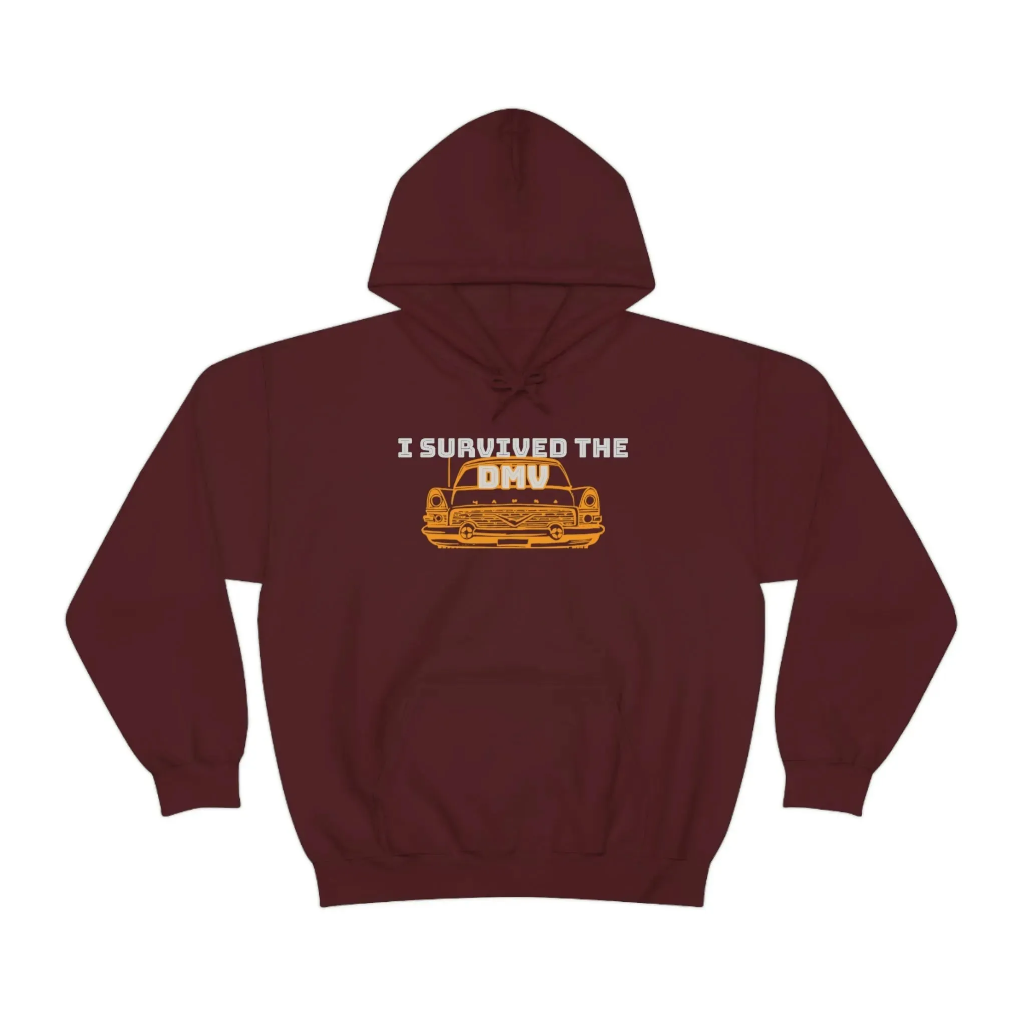 I Survived The DMV Unisex Heavy Blend™ Hooded Sweatshirt