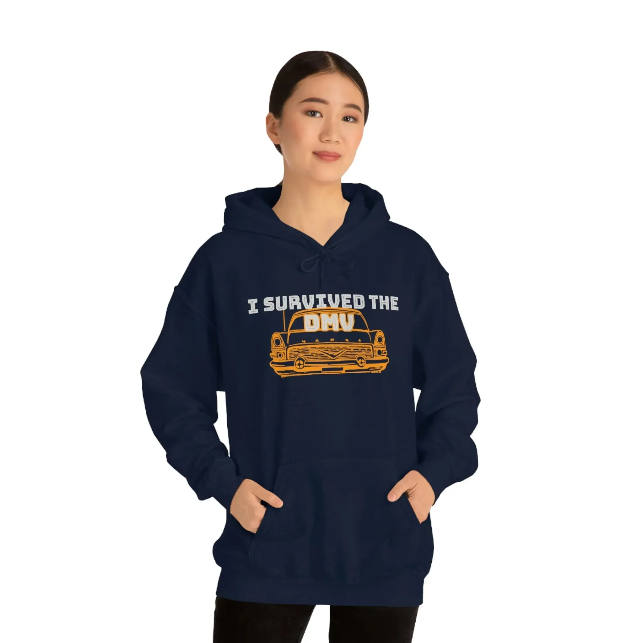 I Survived The DMV Unisex Heavy Blend™ Hooded Sweatshirt